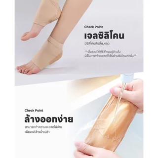 Dr. Life Gel heel socks ซิลิโคนเท้า ส้นเท้าแตก ซิลิโคนรองส้นเท้า แผ่นรองเท้า เท้าแบน แผ่น แก้ รองช้ํา (ไม่มีกล่อง)