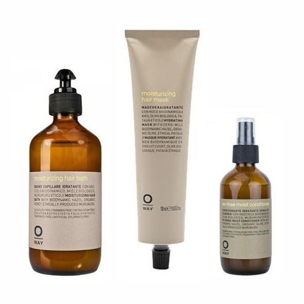 OWAY Moisturizing Hair Bath /Mask /No-Rinse Moist Conditioner ผลิตภัณฑ์สำหรับผมแห้งมาก ขาดความชุ่มชื