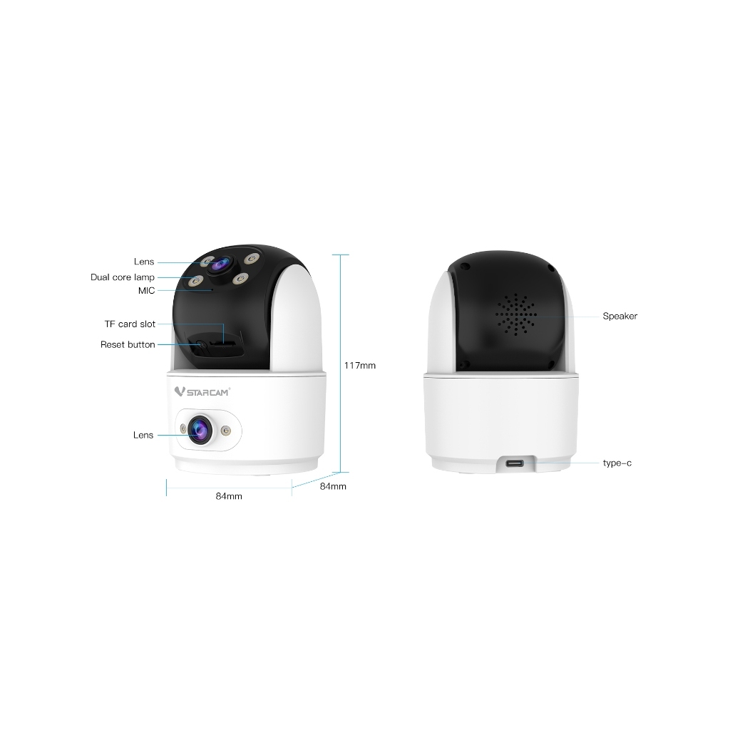 VStarcam CS996DR กล้องวงจรปิดเลนส์คู่ Dual lens IP Camera Indoor