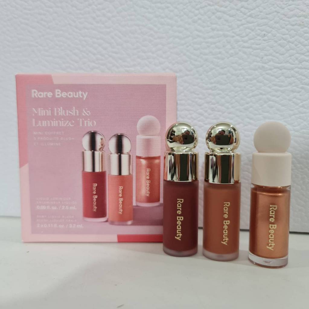 ของแท้100%_Rare Beauty Mini Blush & Luminize Trio 3.2 ml