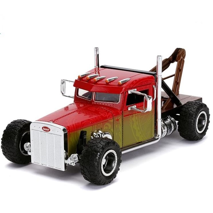Pre-order 🏎️ โมเดลรถ โมเดลรถยนต์ Fast & Furious Hobbs & Shaw Hobbs'Custom Peterbilt Truck สเกล 1:24
