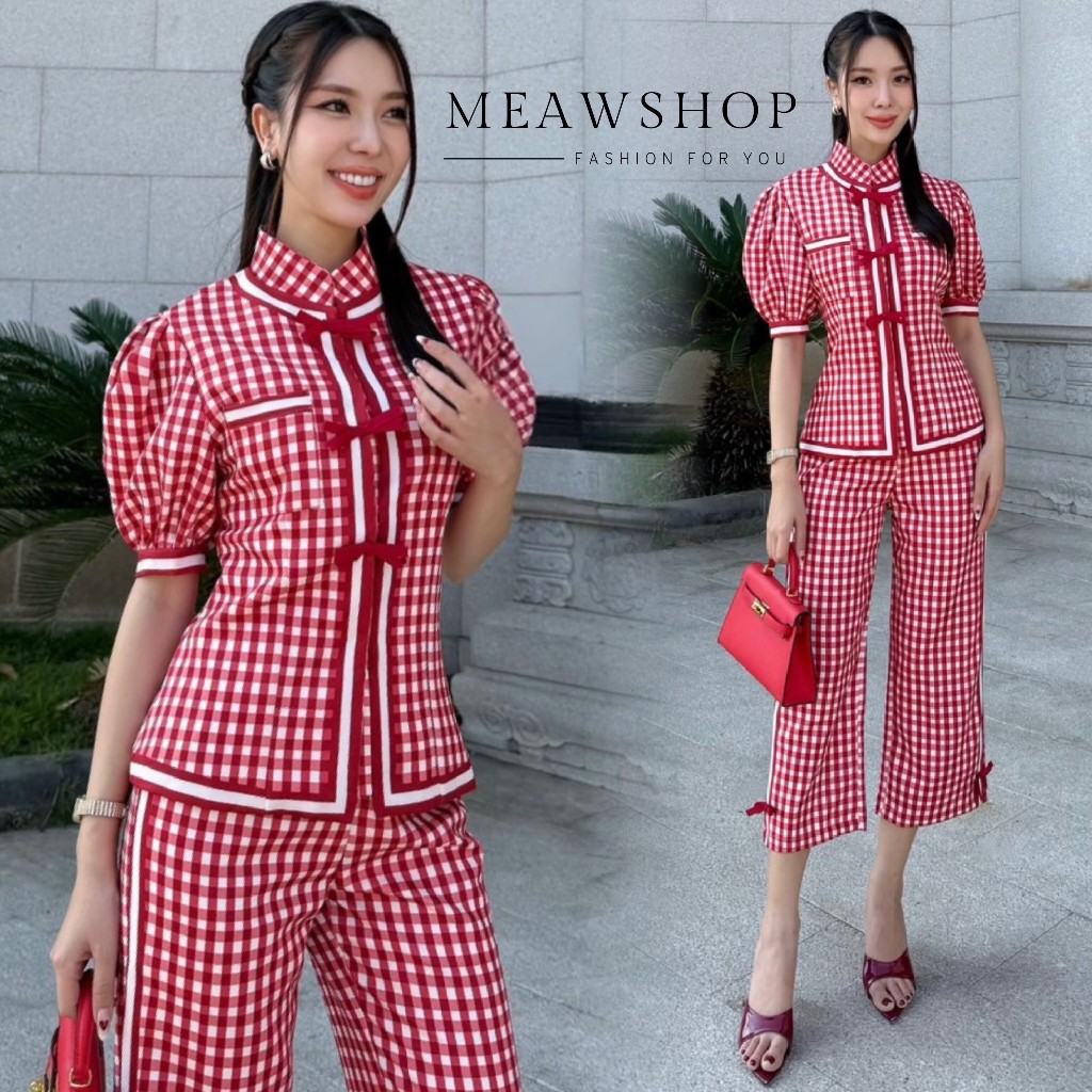 พร้อมส่ง S-2XL ชุดกี่เพ้า ชุดรับอังเปา กี่เพ้า คอจีน qipao cheongsam ชุดตรุษจีน ตรุษจีน เสื้อคอจีน ส