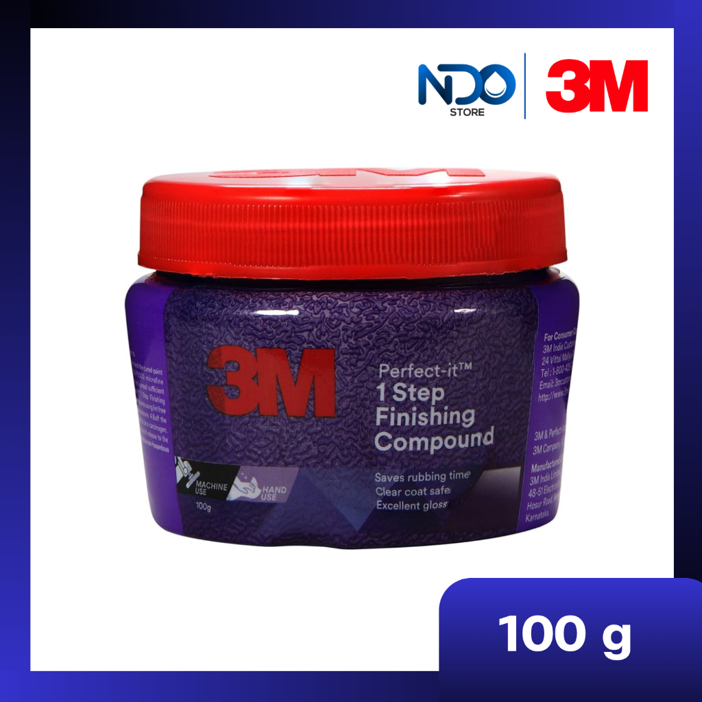 3M Perfect It 1 Step Finishing Compound น้ำยาขัดลบรอย รอยขีดข่วน ขนเเมว 100 กรัม