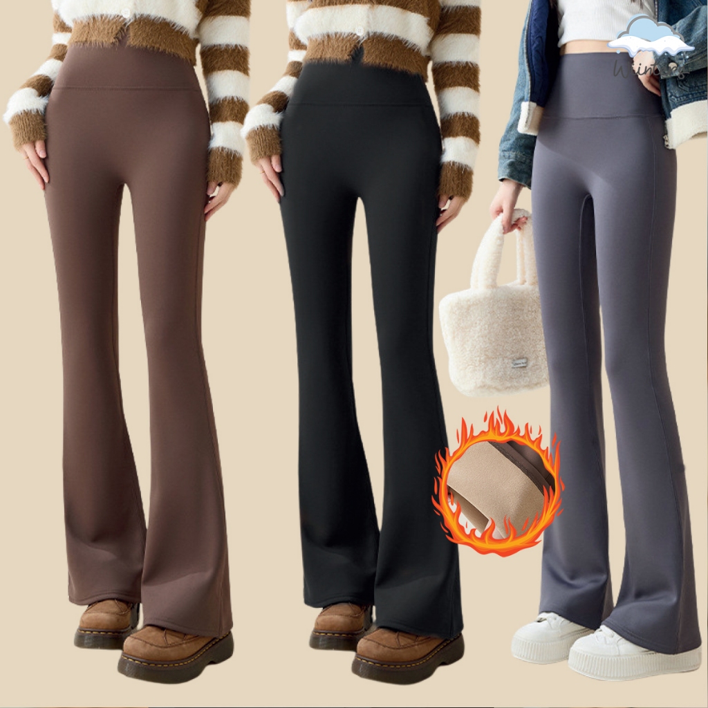 [ Mouu Minus Skinny Leggings - E22 ] กางเกงขาม้าบุขน สกินนี่บุขน กางเกงกันหนาว เข้ารูป ผ้ายืด กันหนาวได้