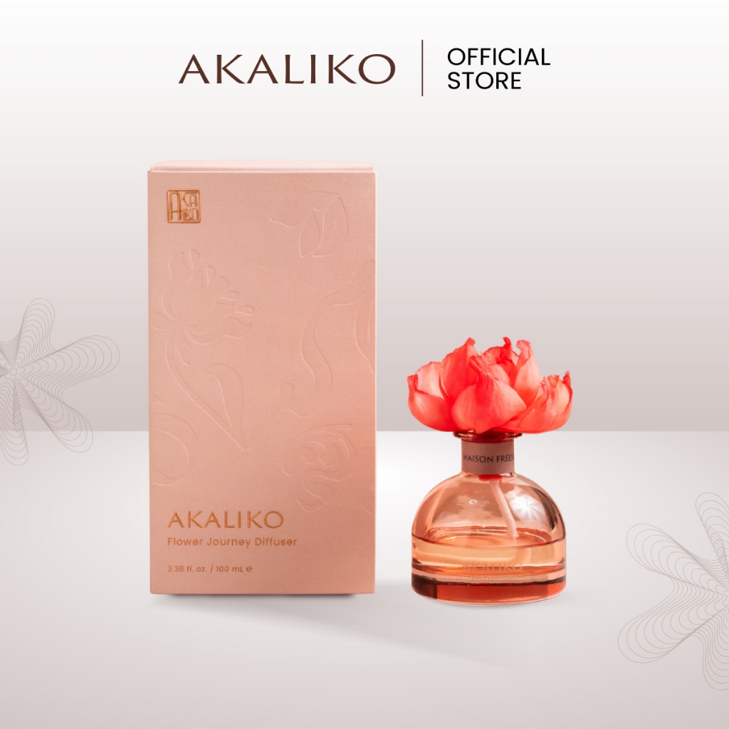 AKALIKO Flower Journey Diffuser 100 ml อะกาลิโก ก้านไม้หอม ดอกไม้กระจายกลิ่น ดอกโสน น้ำหอม อโรม่า ปรับอากาศ aromatherapy