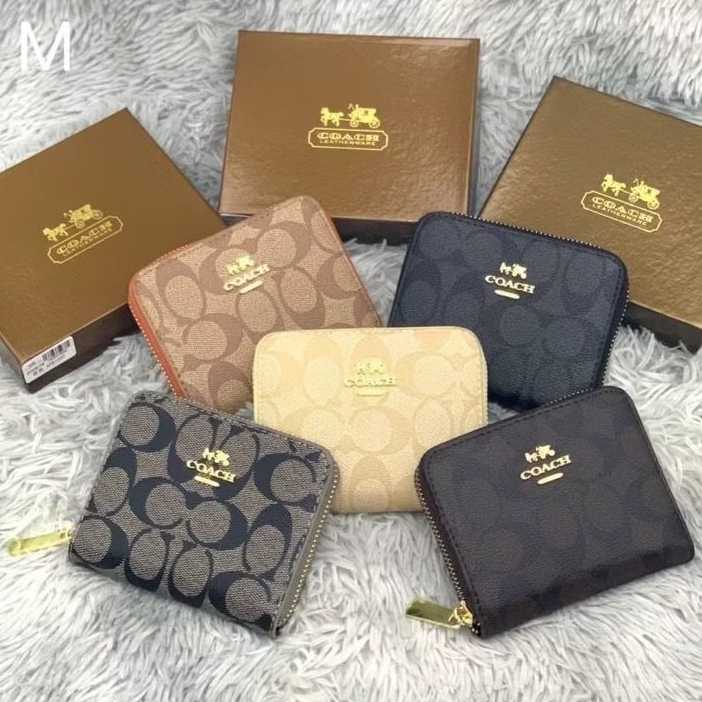กระเป๋าสตางค์choachซิปรอบ mini พร้อมกล่อง☑️สวยแท้ 5นิ้ว กระเป๋าใบสั้น กระเป๋าใส่เหรียญ
