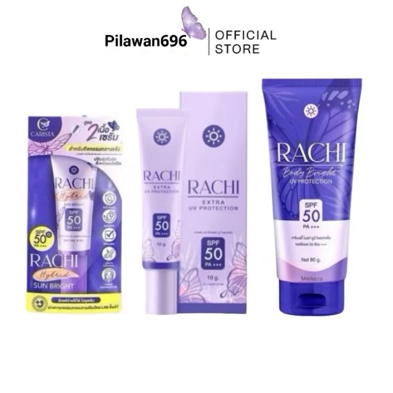 RACHI ราชิ [ ครีมกันแดดราชิ ] สำหรับผิวหน้า/ผิวกาย พร้อมส่ง แดดร้อนกันแดดราชิผสมรองพื้น สีปรับตามสีผิว(พร้อมจัดส่ง)