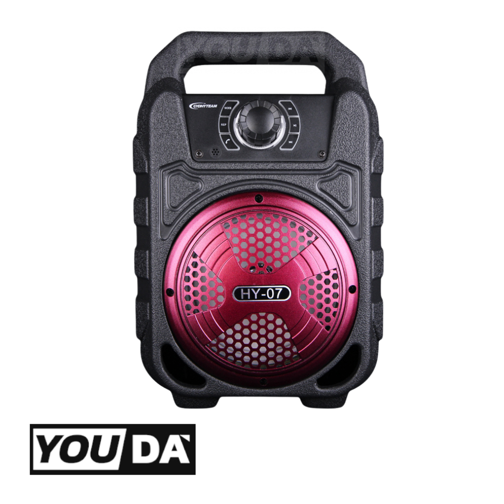 YOUDA ลำโพงบลูทูธ รับประกัน 1ปี มีให้เลือก 3สี รองรับ ไมโครโฟน , บลูทูธ , USB, การ์ด TF, วิทยุ HY-07 ลำโพงบลูทูธพกพา