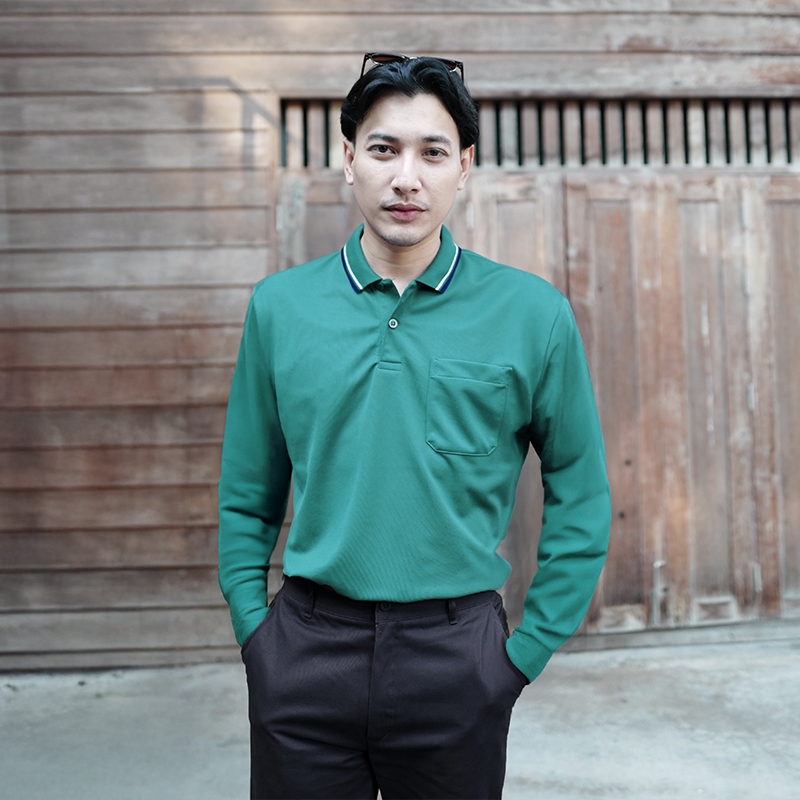 EG6193 เสื้อโปโลแขนยาว แห้งง่าย ระบายอากาศได้ดี Anti-Bacterial EGO SPORT