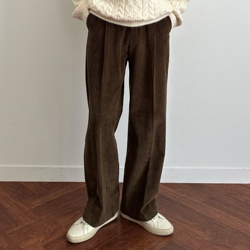 Corudoy wide classic pants