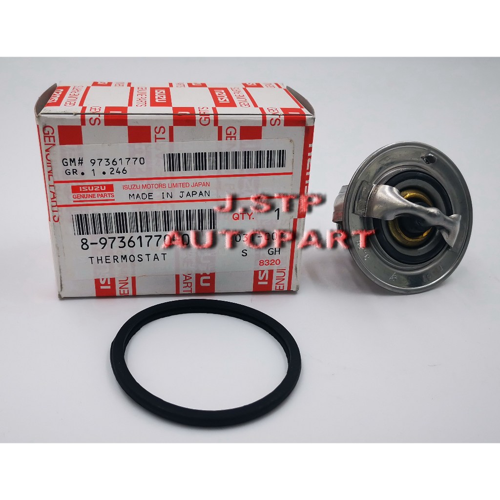 วาล์วน้ำแท้ พร้อมโอริงวาล์วน้ำ THERMOSTAT SUZUKI CARRY, APV ขนาด 44 mm 82 องศา แท้ รหัส#17670-76A02