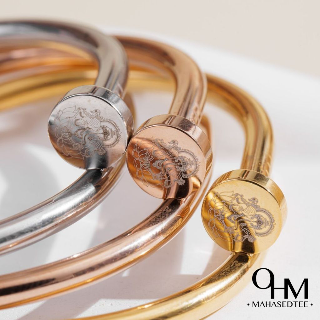 กำไลตะปูพระพิฆคเณศ (ไซส์ S) ผ่านพิธีปลุกเสกแล้ว