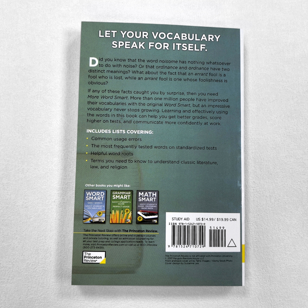 【หนังสือภาษาอังกฤษ】More Word Smart, 2nd Edition: 800+ More Words That Belong in Every Savvy Student's Vocabulary