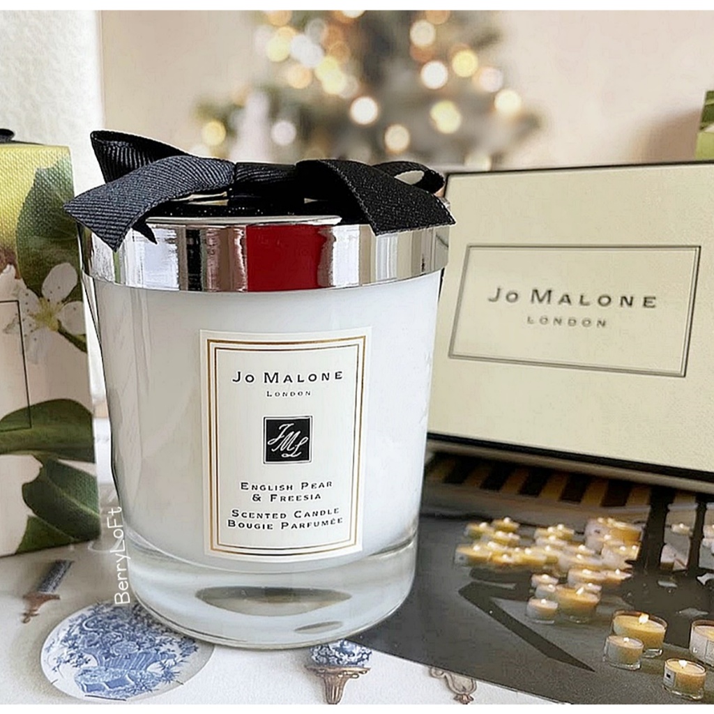 JO MALONE English Pear & Freesia Home Candle เทียนหอม *สินค้าพร้อมกล่อง และโบว์*