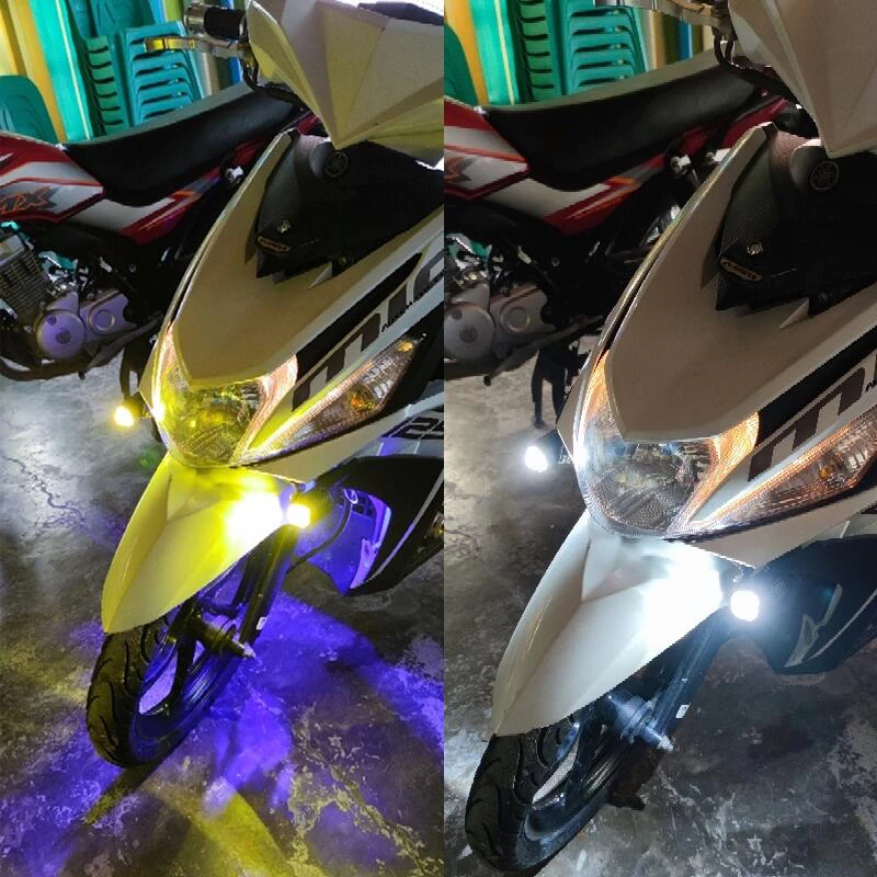 AUTO REPAIR ไฟสปอร์ตไลท์มอเตอร์ไซค์ รถจักรยานยนต์ LED DC12V-24V ไฟสปอร์ทไลท์ LED ระดับกันน้ำ IP68 ไฟคู่สีเหลืองและสีขาว - รูปที่ 4