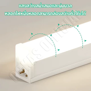 OOKAS หลอดไฟ LED T5 โคมไฟติดผนัง โคมไฟแม่เหล็ก โคมไฟหัวเตียง ปลั๊กมีสวิตช์ ไฟ LED แสงสว่างสูง แสงขาว