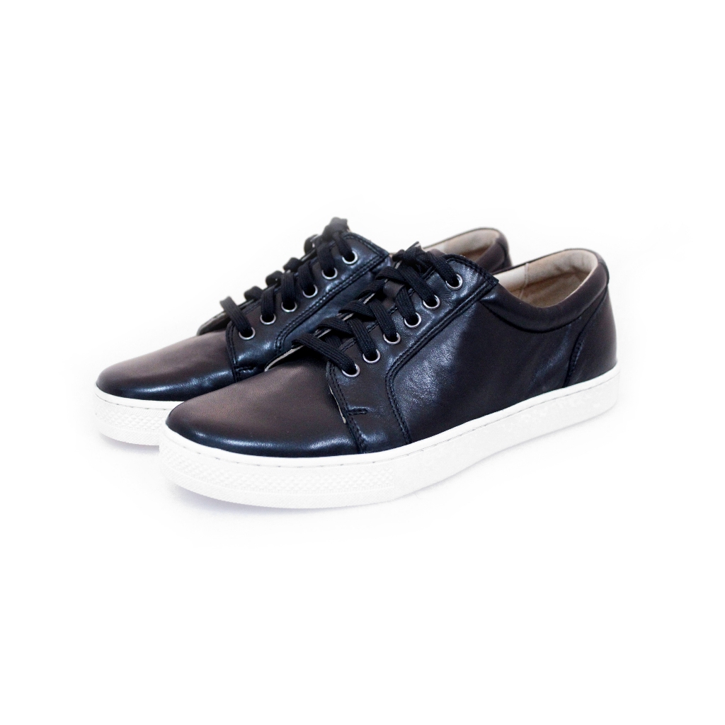 Saramanda Shoes รุ่น 157162 Clavier I รองเท้าหนังแท้ผ้าใบผู้ชาย หนังลูกแกะ