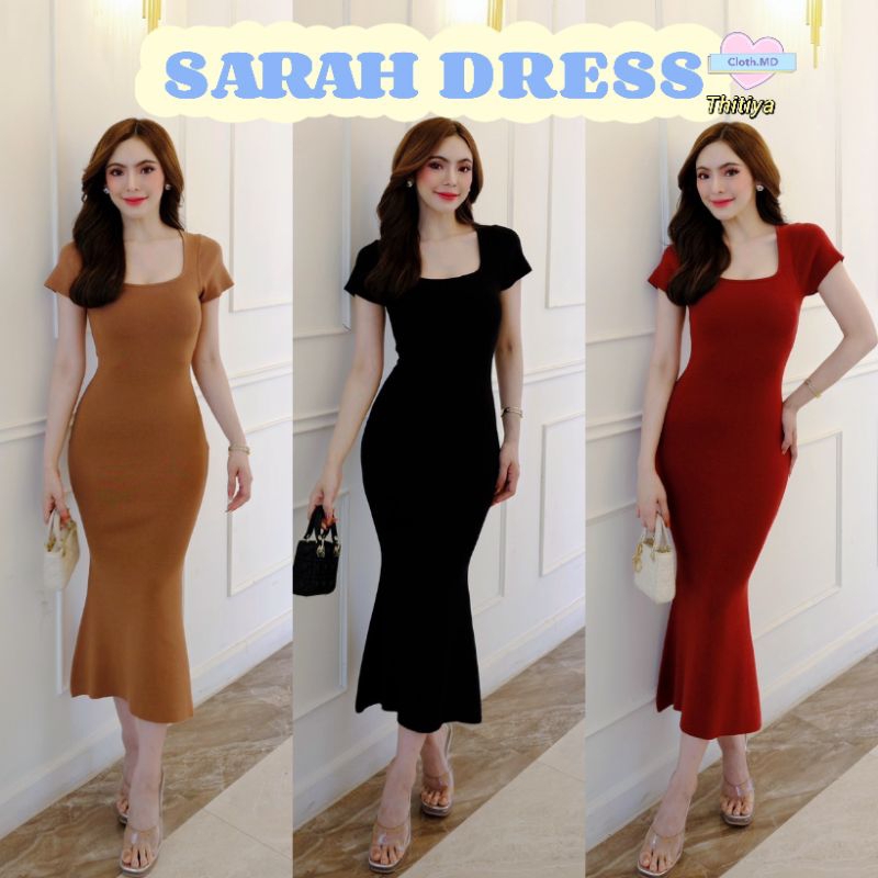 Thitiya เดรสไหมพรม เอเรียล Sarah Dress