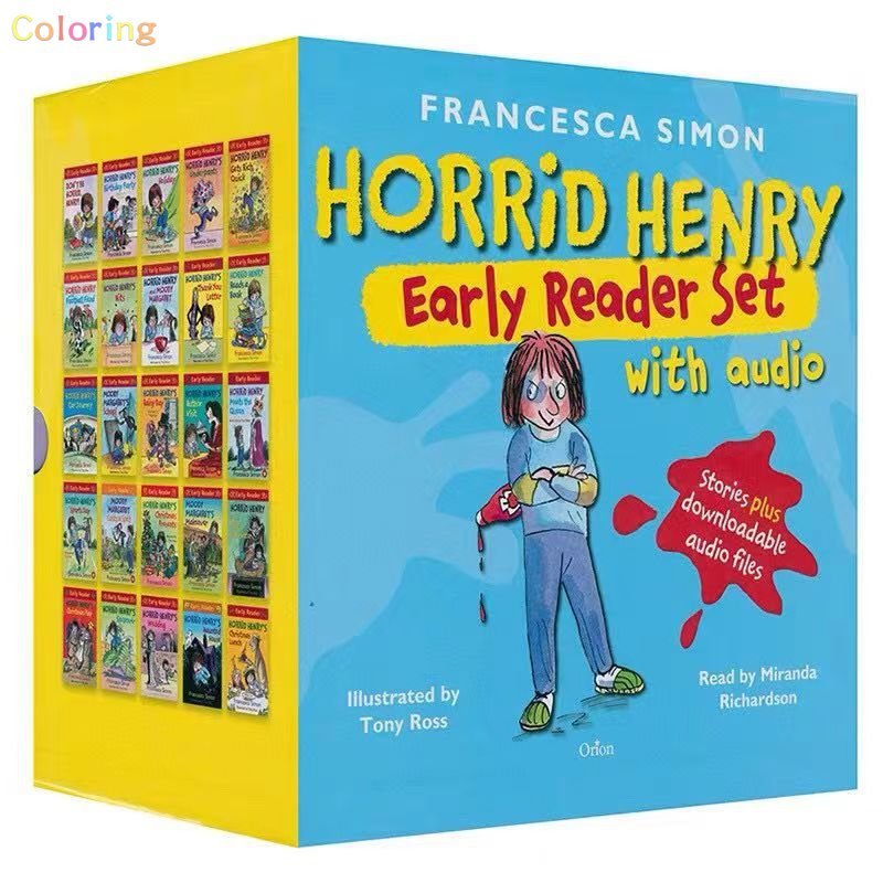 หนังสือภาษาอังกฤษ Francesca Simon Horrid Henry Early Reader เรื่องราวภาษาอังกฤษ หนังสือภาพสําหรับเด็ก เรียนรู้ภาษาอังกฤษ