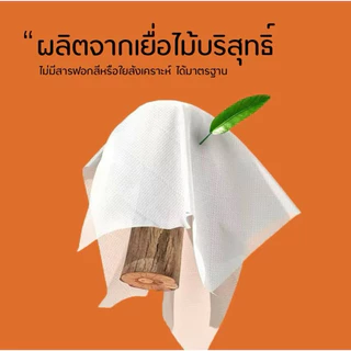กระดาษทิชชู่แบบดึงแขวนได้ เซท4หิ้ว GB/T 20808 แถมตะขอเเขวน หนานุ่ม