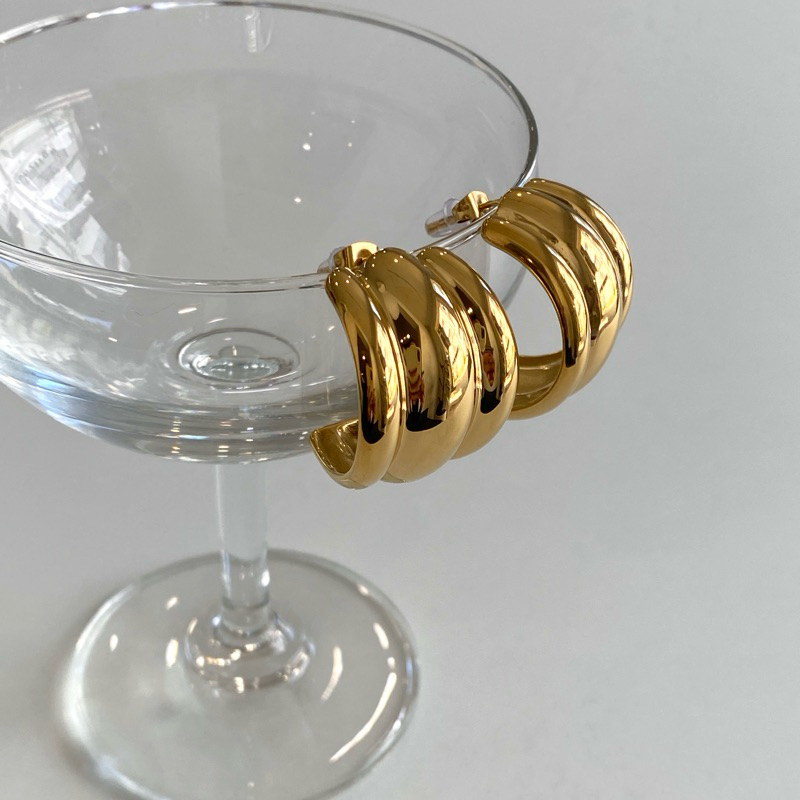 Eclat - Habibi Earrings ต่างหูทอง