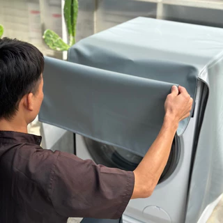 ผ้าคลุมเครื่องซักผ้า ฝาหน้า กันUV กันน้ำ 100% เกรด Premium วัสดุPVC 0.7 สามารถใส่ได้ทุกรุ่น ทุกยี่ห้อ พร้อมส่งทุกวัน🚛