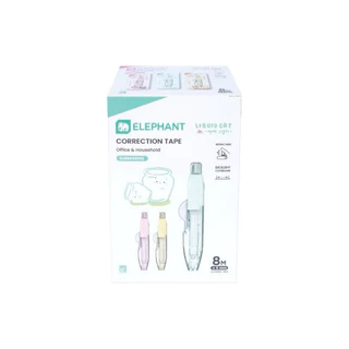เทปลบคำผิด ลิควิดเทป รุ่น Submarine 5mmx8m คุณภาพสูง ซับมารีน ลิควิดแคท ตราช้าง Elephant Correction Tape ซัปมารีน