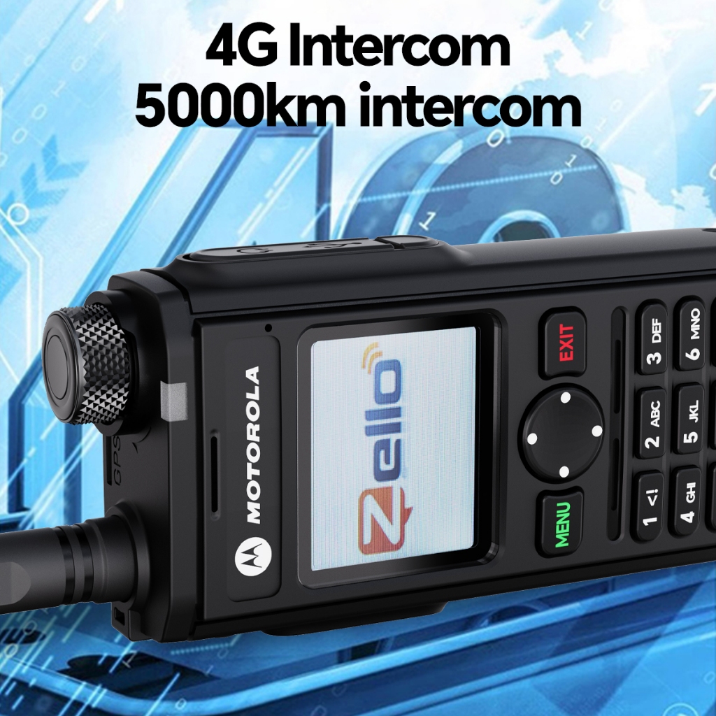 5000KM Motorola Zello T92 สามารถโทร เชื่อมต่อ WiFi และใส่ซิมการ์ด ตำแหน่ง GPS Bluetooth