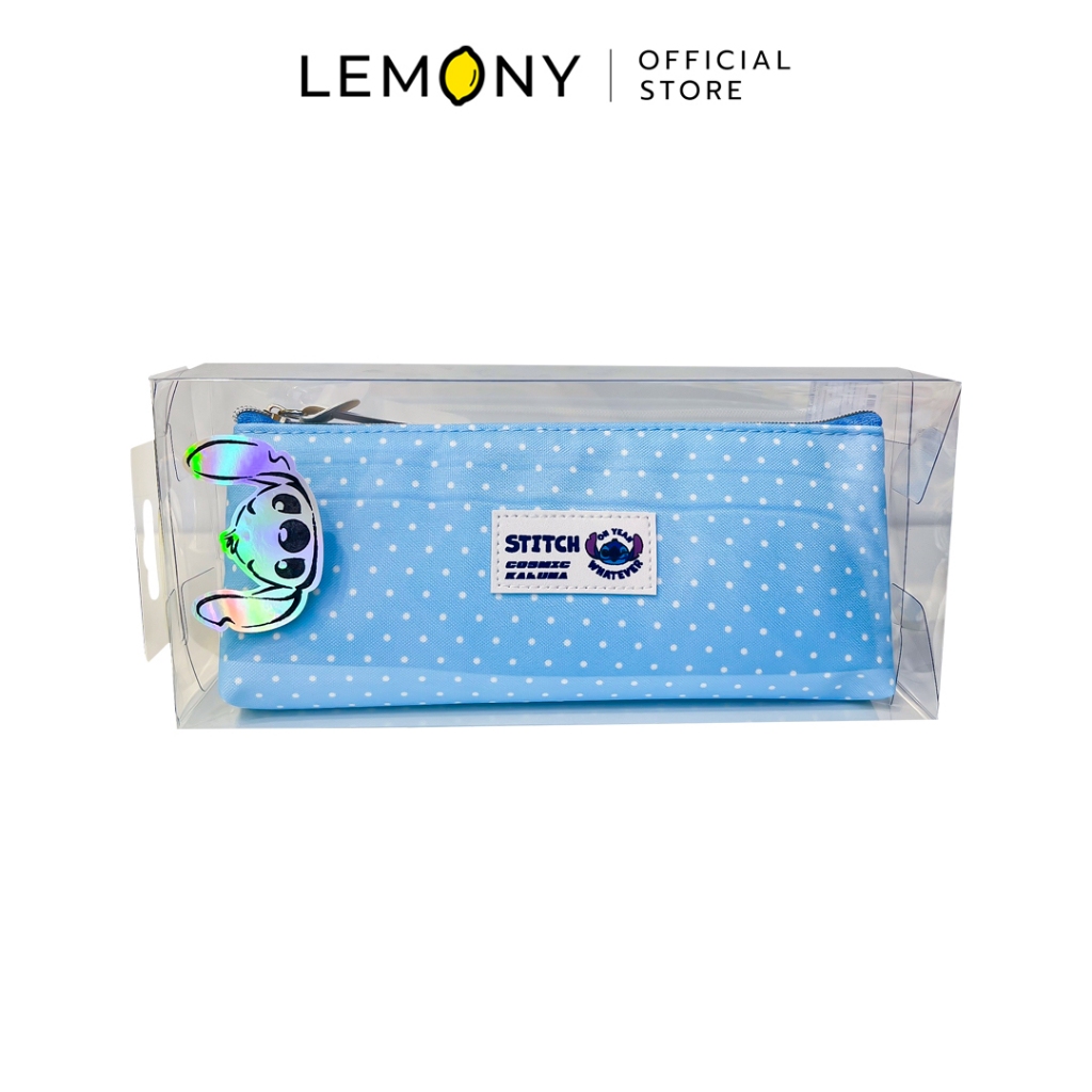 LEMONY Disney Polka Dot Series Pencil Case (Stitch) กระเป๋าใส่เครื่องเขียน ดิสนีย์ ซีรีย์ลายจุด (สติ