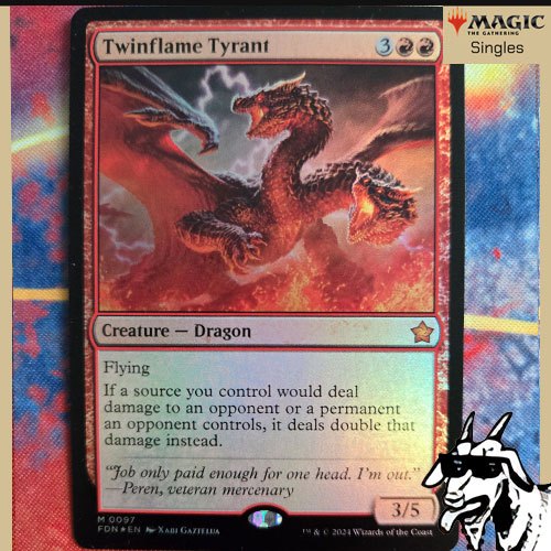 [MTG][Single][FDN] Twinflame Tyrant (FOIL) ระดับ Rare [ภาษาอังกฤษ]