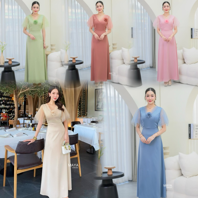 รีวิวเดรสออกงาน Maya G123: ชุดเพื่อนเจ้าสาวสวยหรู พรางหุ่นมั่นใจทุกโอกาส