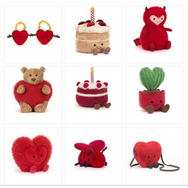 JellyCat - Valentine - วาเลนไทน์ - Hugg Mcsnugg - Heartthrob