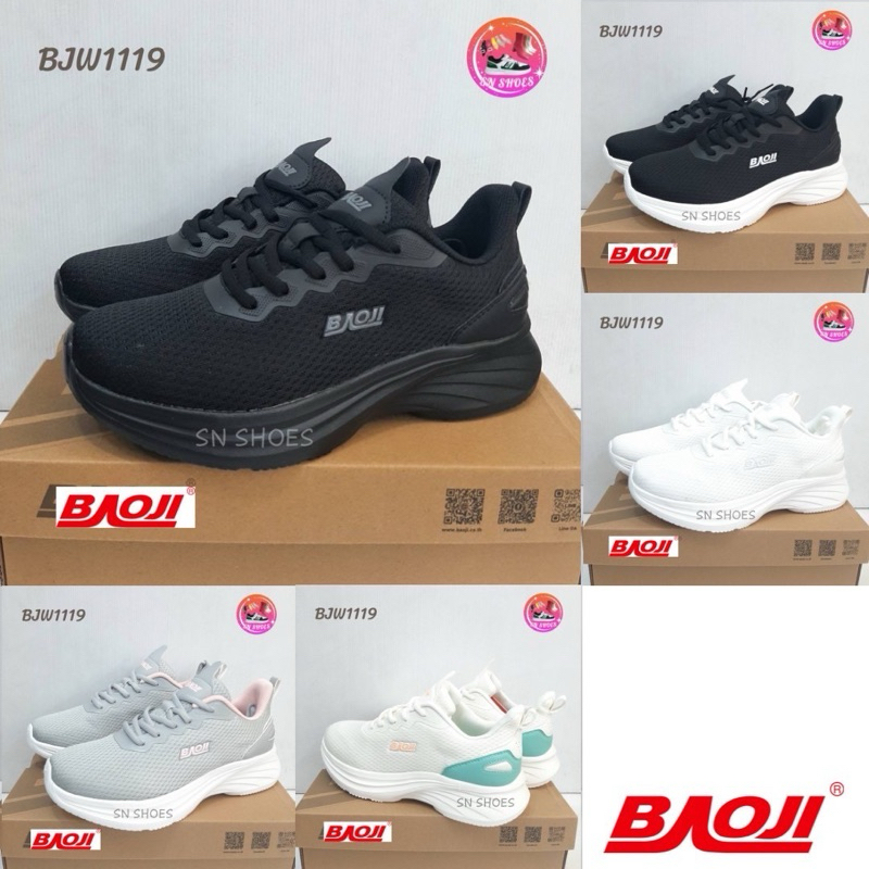 รองเท้าผ้าใบ BAOJI เเท้100% BJW 1119 รองเท้าผ้าใบผู้หญิง ไซร้ 37-41