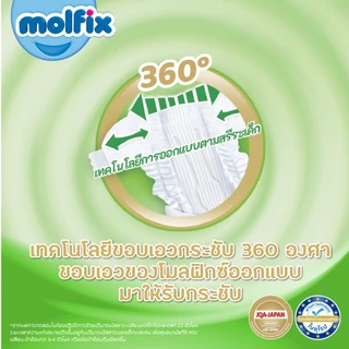 Molfix Organic ผ้าอ้อมเด็ก ใยไผ่ โมลฟิกซ์ พรีเมี่ยม ออร์แกนิก แพมเพิส (ไซส์ NB-2XL) แพมเพิสเด็ก ผ้าอ้อมเด็กแรกเกิด