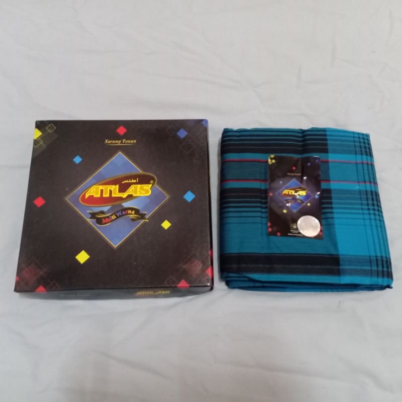 ผ้าโสร่งผู้ชาย ตราAtlas เนื้อผ้าดี ไม่ลื่น ซับน้ำ เย็บเเล้ว