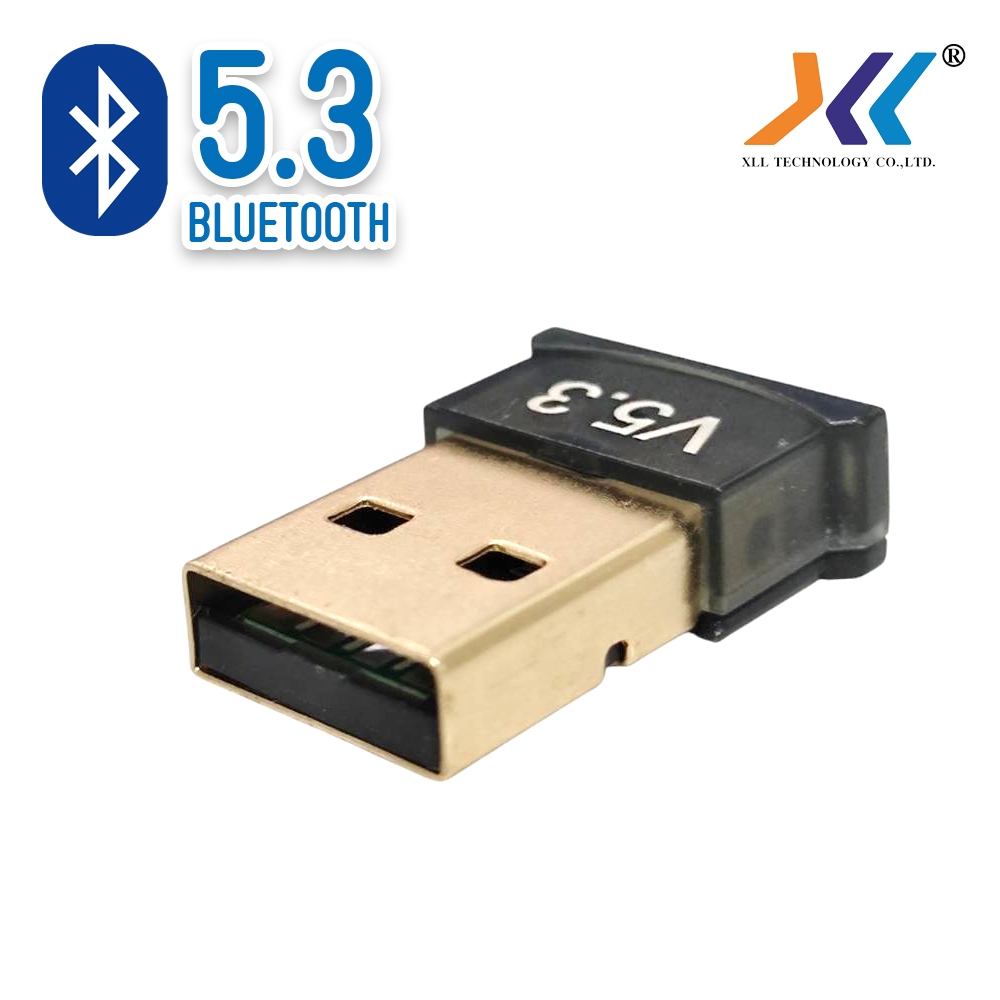 ตัวรับสัญญาณบลูทูธ  Adapter USB Bluetooth 5.3 Adapter Support Windows 7/8.1/10/11