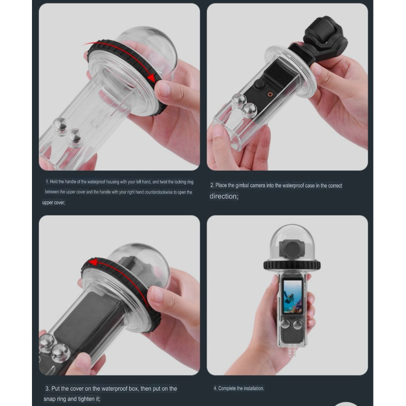 BRDRC เคสกันน้ำ สำหรับ DJI OSMO POCKET3 Housing Waterproof case for DJI OSMO POCKET3 ❗️สำหรับ รุ่น POCKET3  เท่านั้น❗️