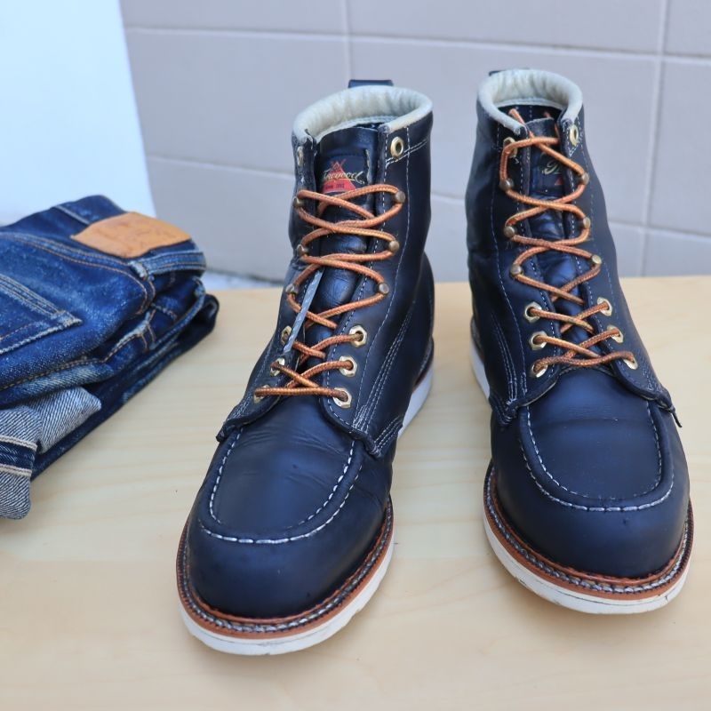 ส่งฟรี 9Us 27CM Thorogood Wedge Sole Work Boots USA MocToe BOOT USA Authentic