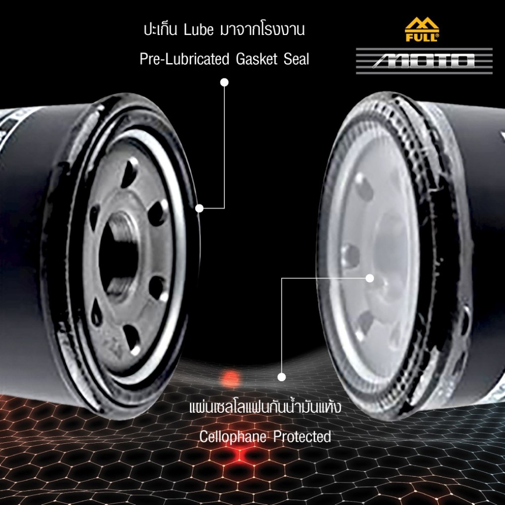 กรองน้ำมันเครื่อง FULL RAZER FR-171C สำหรับรถยี่ห้อ Harley Davidson / Buell