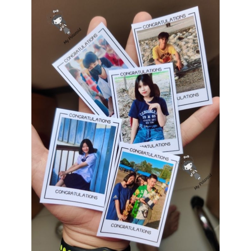 รับทำ ขั้นต่ำ 5 รูป รูปโพลารอยด์ ของขวัญให้กัน ของให้วันปัจฉิมนิเทศ ทักแชทร้านเลย
