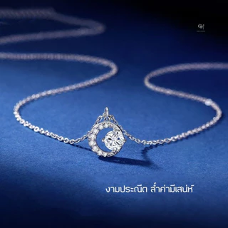 OUTLETS ล้างสต็อกจากโรงงานตรง สร้อยคอ Bright Star Valentine ของขวัญ สร้อยแฟชั่น สร้อยเงินแท้