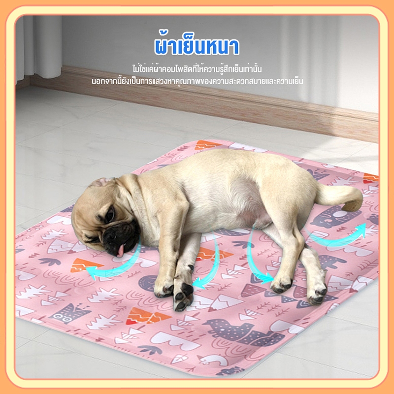petsecret [ส่งฟรี] แผ่นเจลเย็น ที่นอนเย็น เบาะเย็นแมว แผ่นเย็นหมา ที่นอนแมว Dog Cat Cooling Mat