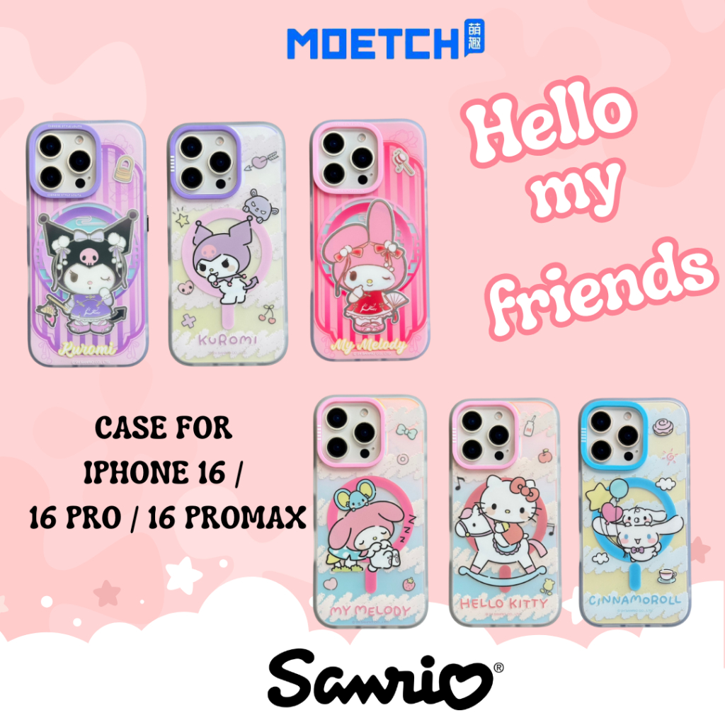เคส Charactor Moetch Sanrio สำหรับ 16 / 16 Pro / 16 Pro Max