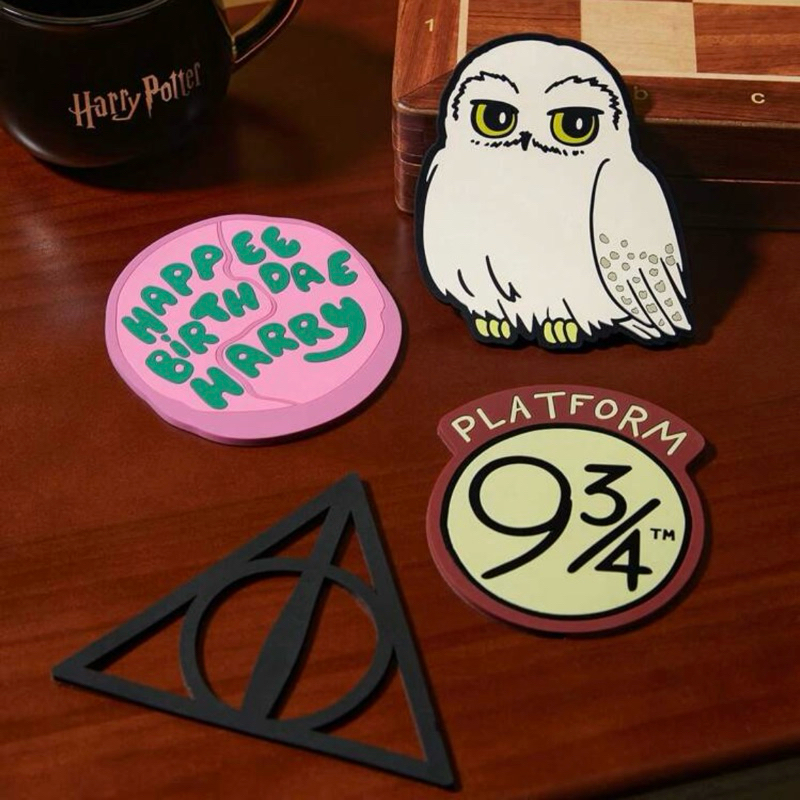 (🔥พร้อมส่ง / ถูก แท้❗️ส่งไว🔥) 𝐇𝐀𝐑𝐑𝐘 𝐏𝐎𝐓𝐓𝐄𝐑™ ที่รองแก้ว 1set 🧙🏻🔮