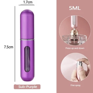 😍COD😍 ขวดเเบ่งน้ำหอมพกพา 5ml ปั้มเติมก้นขวด พกพาสะดวก รีฟิวง่ายสำหรับเดินทาง ใส่น้ำหอม เครื่องสำอางค์เหลว
