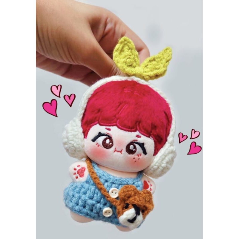 ชุดตุ๊กตาขนาด 10 cm ชุดเอี๊ยม (เฉพาะชุดไม่รวมตุ๊กตา)