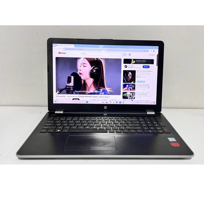 โน๊ตบุ๊ค Notebook มือสอง HP 15 จอใหญ่ การ์ดจอแยก Core i5 Gen8 Ram8G M.2 128G HD1000G การ์ดจอแยก R7 M