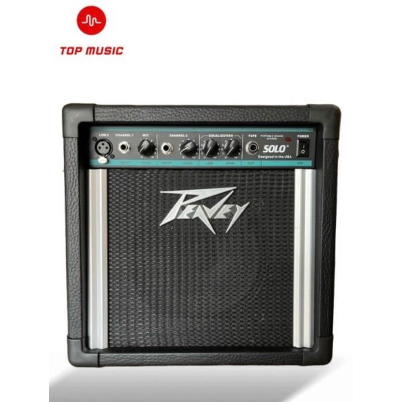 Peavey SOLO Portable PA System แอมป์พกพา 90 วัตต์ สีดำ