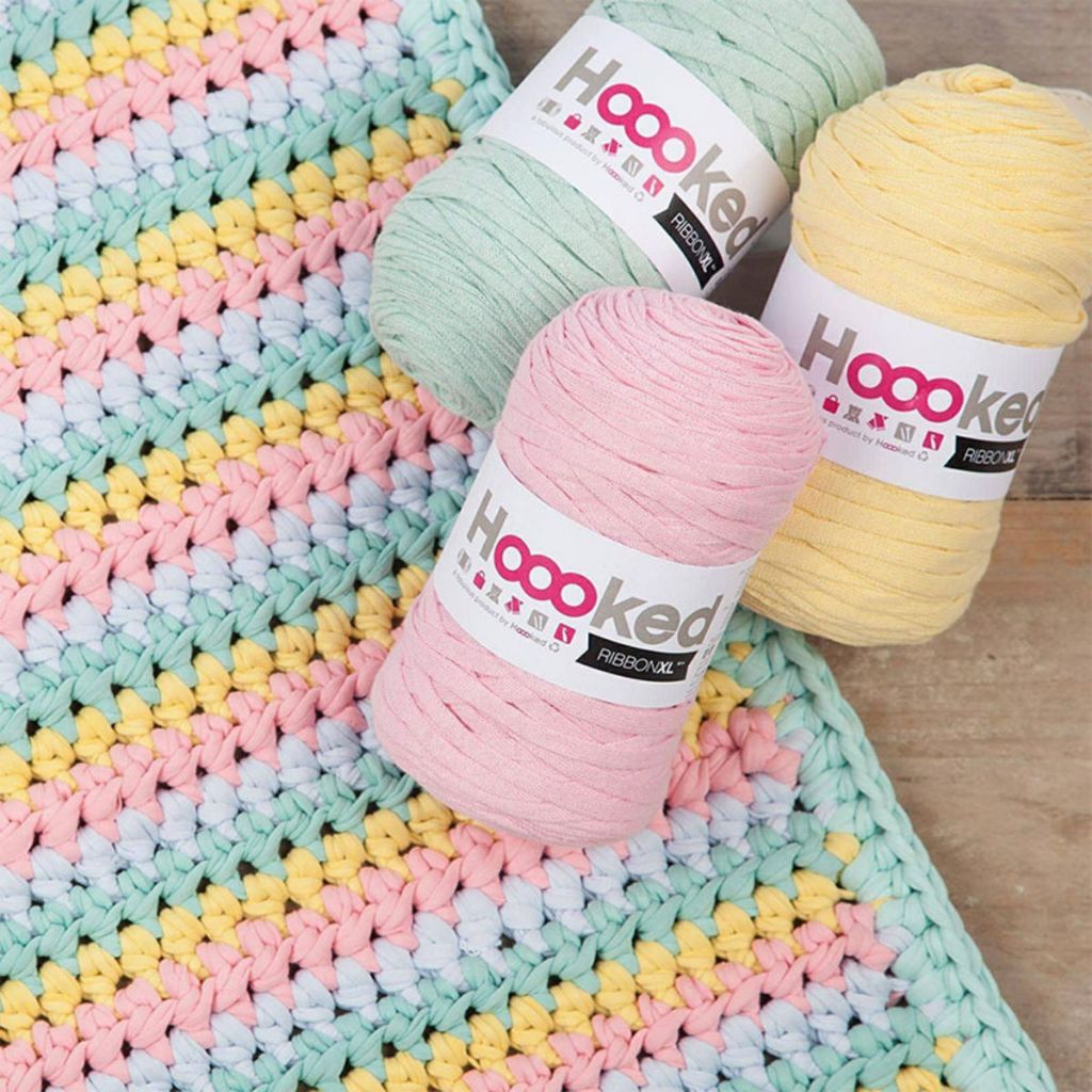 Hoooked RibbonXL ไหม Cotton เส้นแบน ขนาด 125g