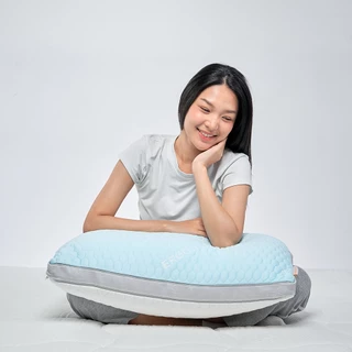 [Free ไส้หมอนรีฟิล] Ergotrend รุ่นSOFTPLUS gen2 หมอนเย็นเมมโมรี่โฟม ปรับสูง.ต่ำ.นุ่ม.เย็นได้